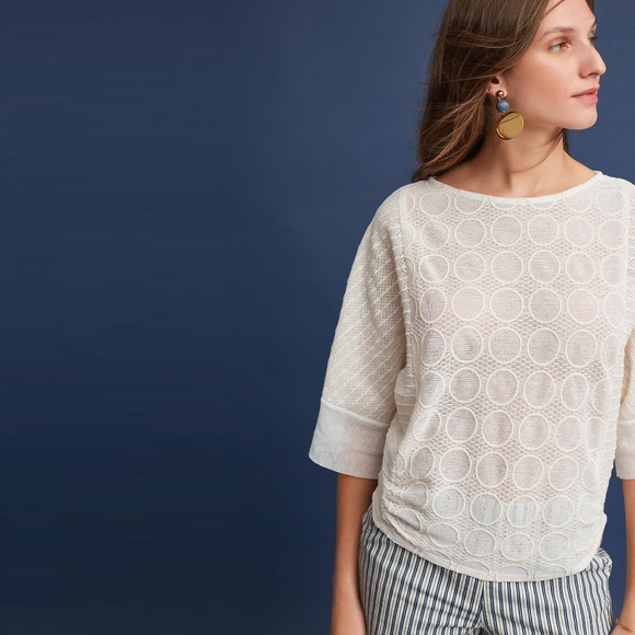 nwt anthropologie akemi + kin ilyra textured top - Picture 6 of 8